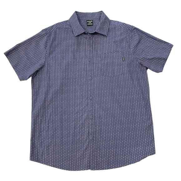 Hurley Mens Short Sleeve Button Up Shirt Size L - Picture 1 of 9